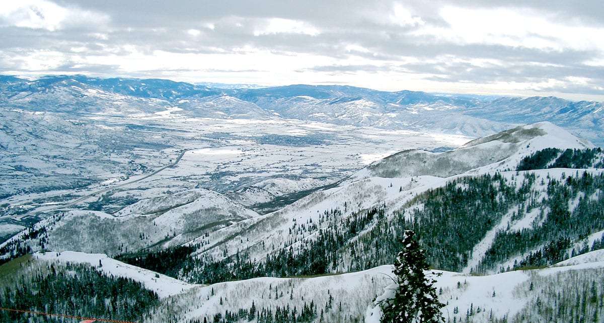 snowy mountains of utah