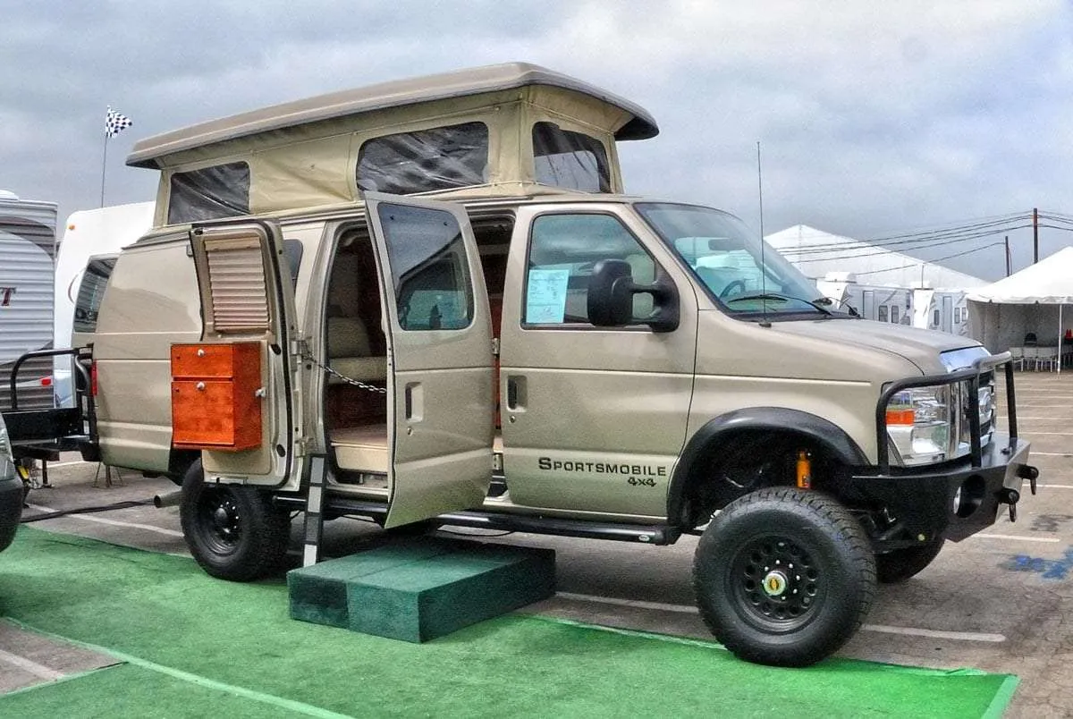 a bad ass van kitted out to live the backcountry life