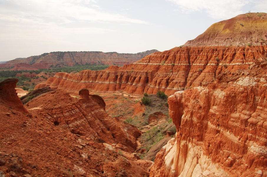banded canyon walls
