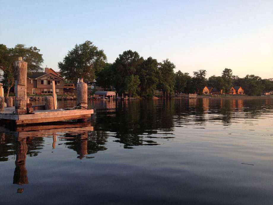 house line Lake Kabetogama.